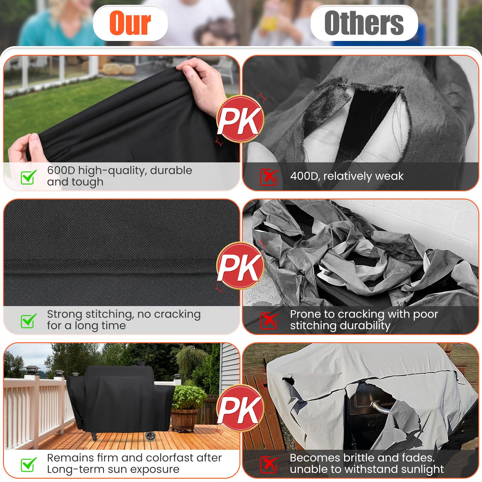 QuliMetal 1230G Navigator cover blocks sun and moisture for longer grill life