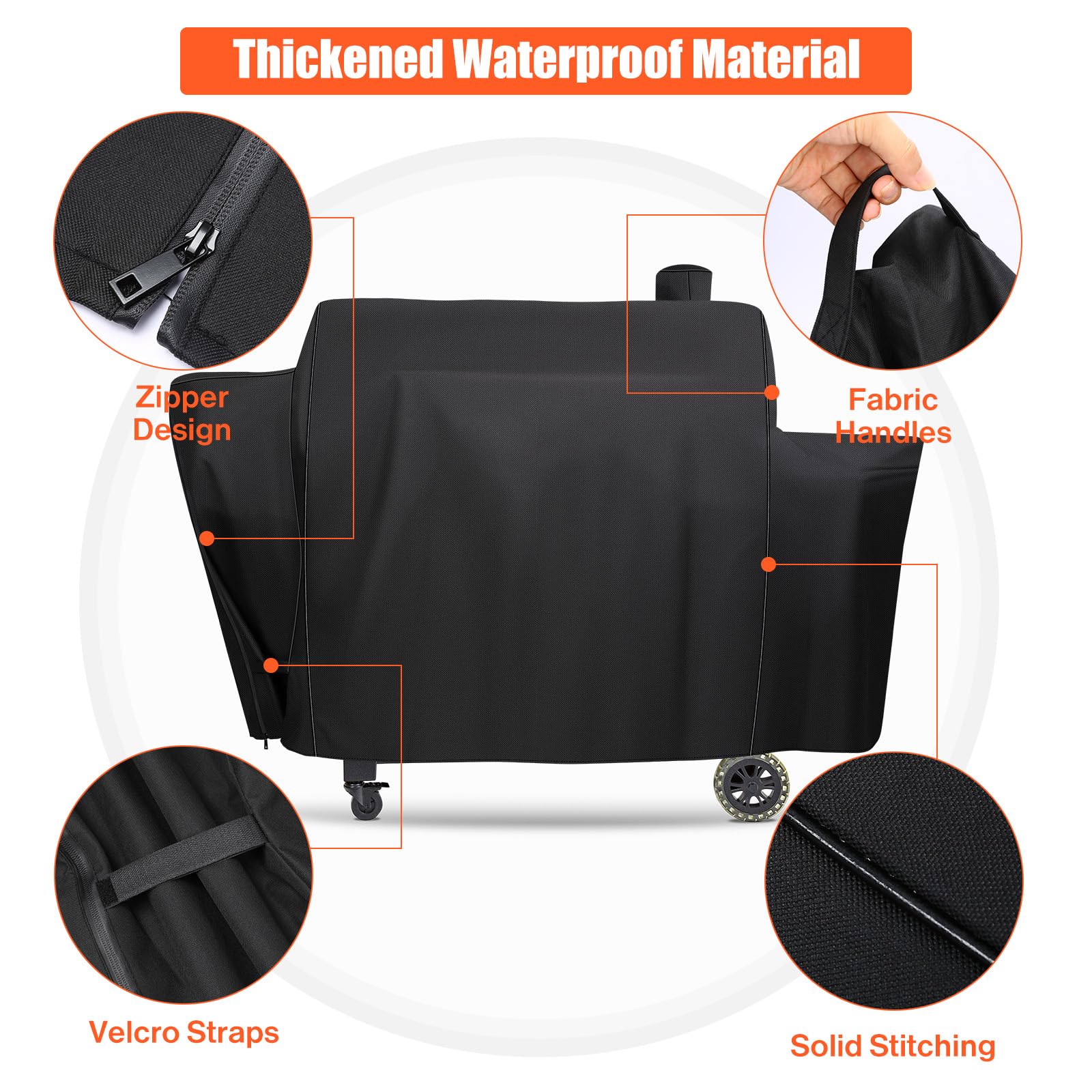 QuliMetal grill cover for Sportsman 1230 shields outdoor cooking gear from sun and moisture