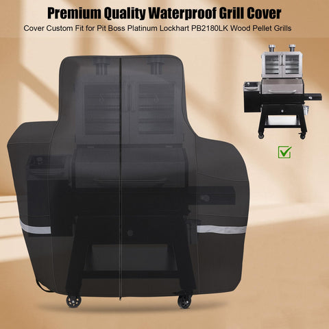 QuliMetal grill cover shows 600D oxford fabric for heavy duty protection