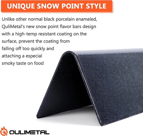 QuliMetal flavorizer bars provide quicker heat-to-temp response.