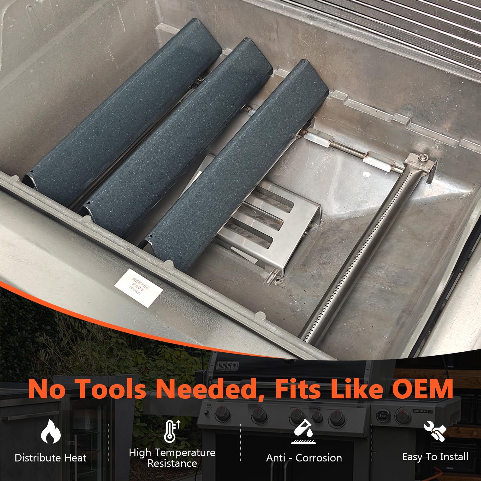 QuliMetal Spirit E310 in-use grilling accessory elevates performance and flavor.