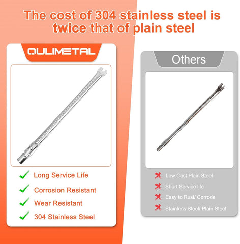QuliMetal Spirit e330 sear burner tube for precise searing heat.