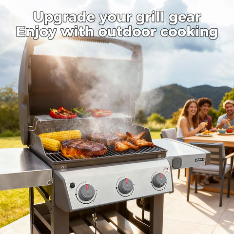 QuliMetal 5-piece flavorizer bars set ready to install on Weber Spirit grills.