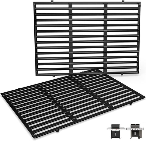 QuliMetal Weber Genesis II 300 grate with porcelain enamel provides even heat and rust resistance.