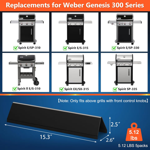 QuliMetal flavorizer bars with black shiny porcelain enamel for durable heat distribution.