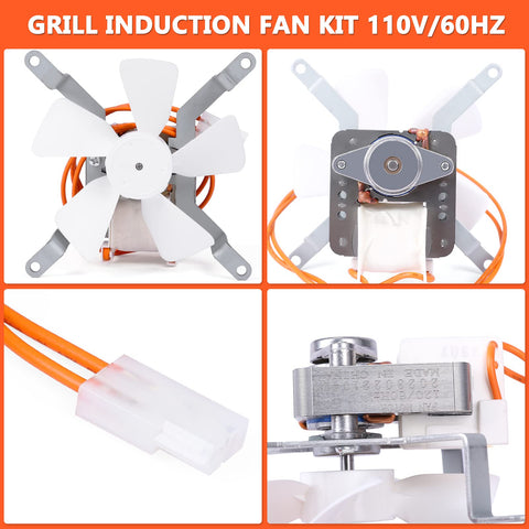 QuliMetal 110V PA66 motor replacement for long grilling sessions