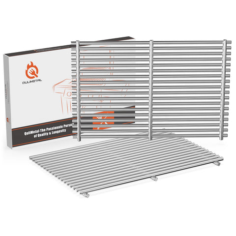 QuliMetal 18.75-inch grate pair for Weber Genesis II 300 series delivers sturdy fit and even heat