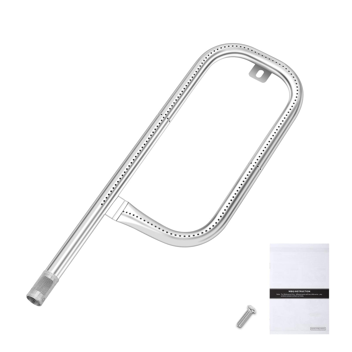 QuliMetal 304 stainless burner tube showing durable, corrosion-resistant construction.