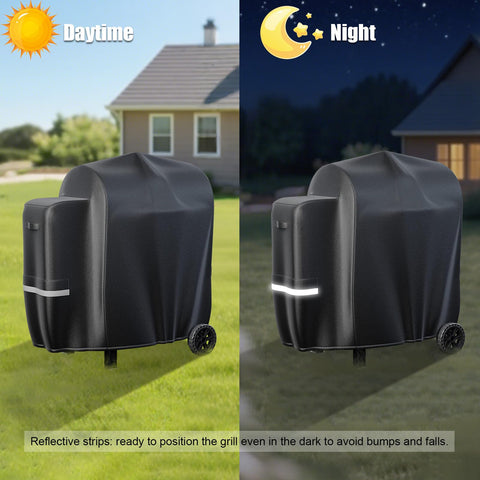 Air vent and reflective tape improve moisture control and night visibility