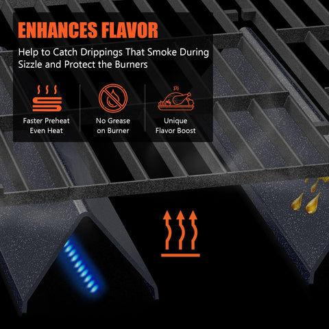 QuliMetal 7635 flavorizer bars heat diffusion improving cooking consistency