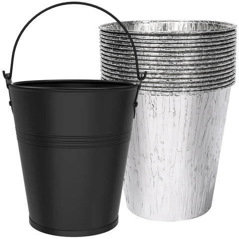 QuliMetal drip bucket mounted on a grill for clean, grease containment during cooking.