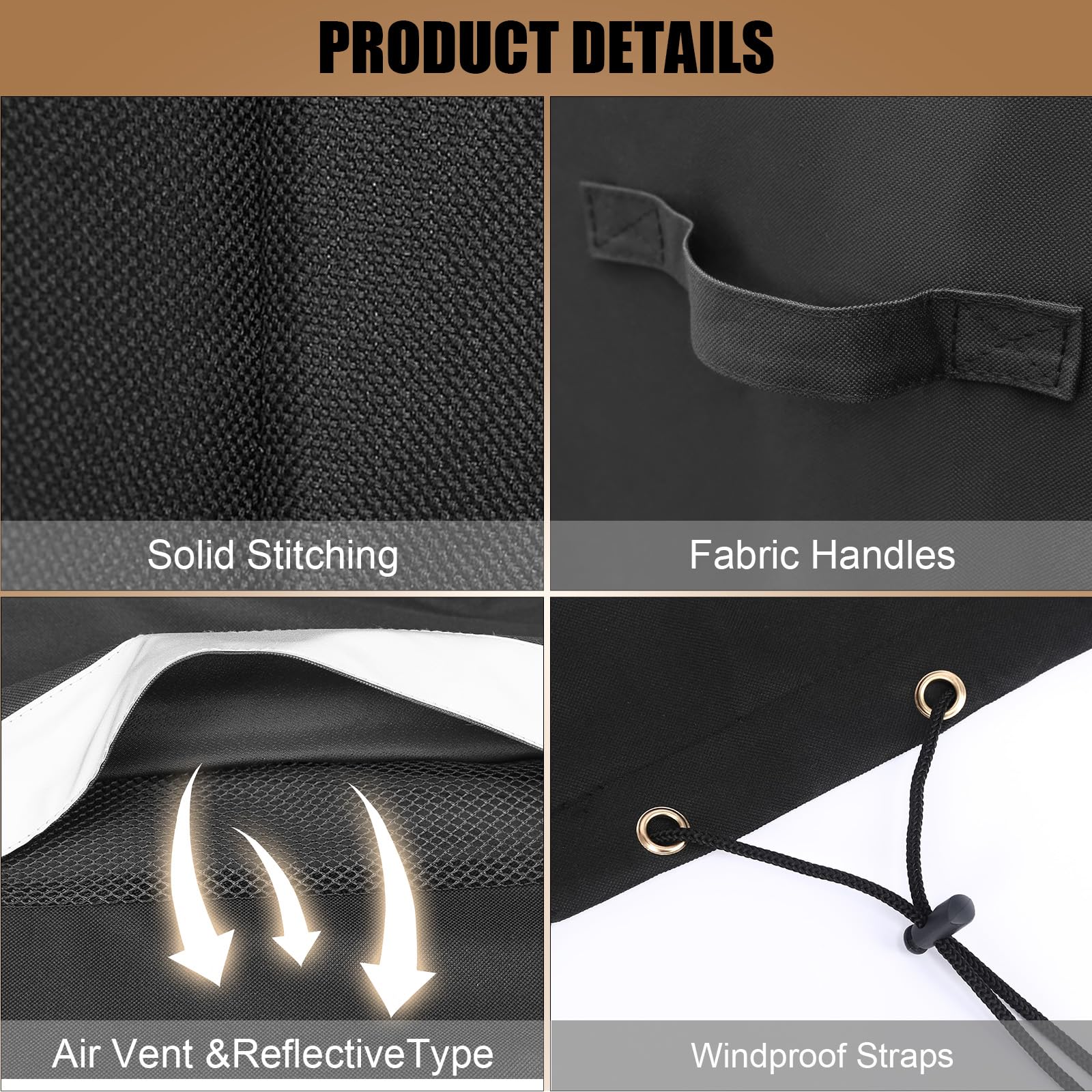 QuliMetal elastic-drawstring design keeps RT590 cover secure in wind.