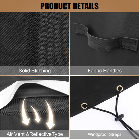 QuliMetal elastic-drawstring design keeps RT590 cover secure in wind.