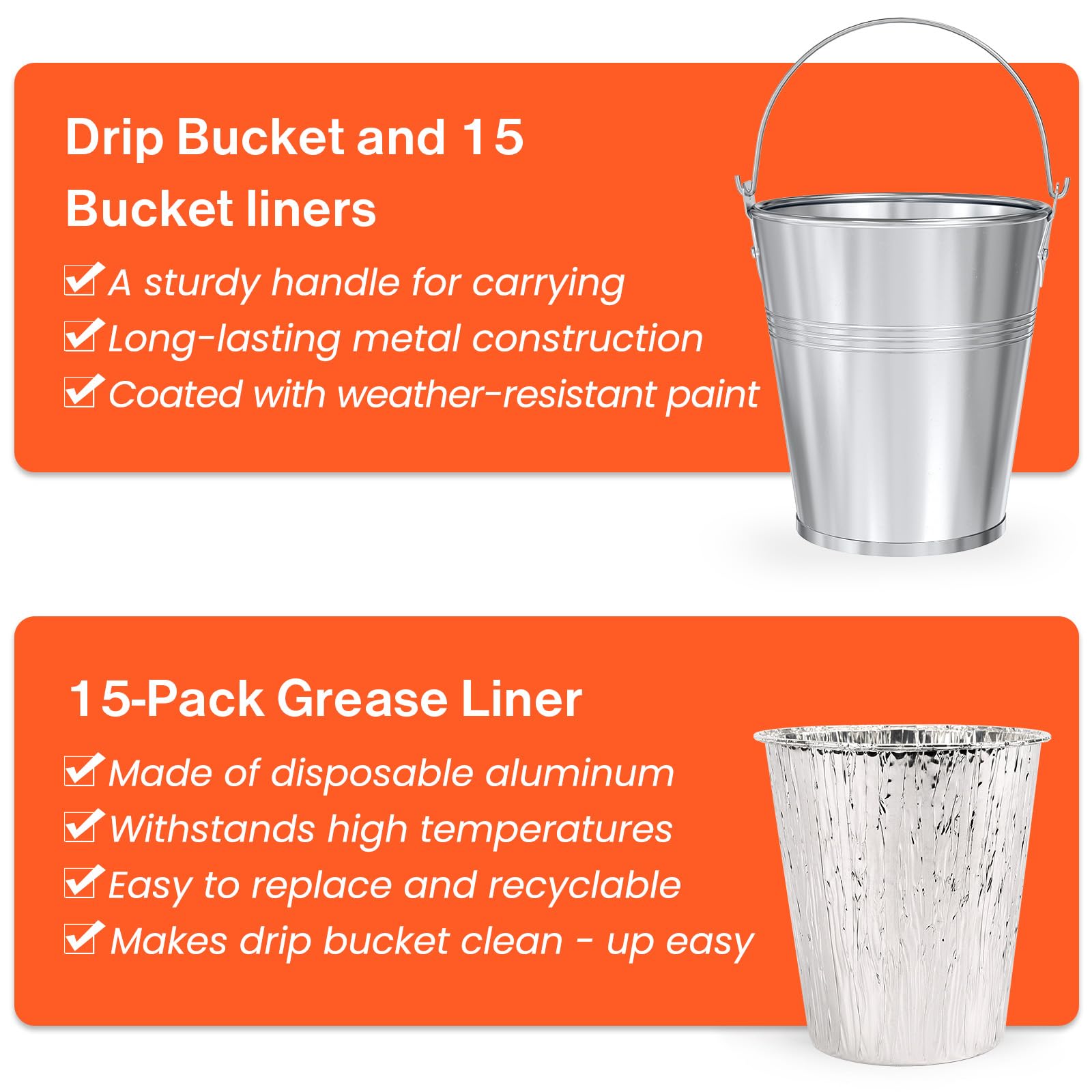 QuliMetal extended-use grease kit supports multiple grill sessions.