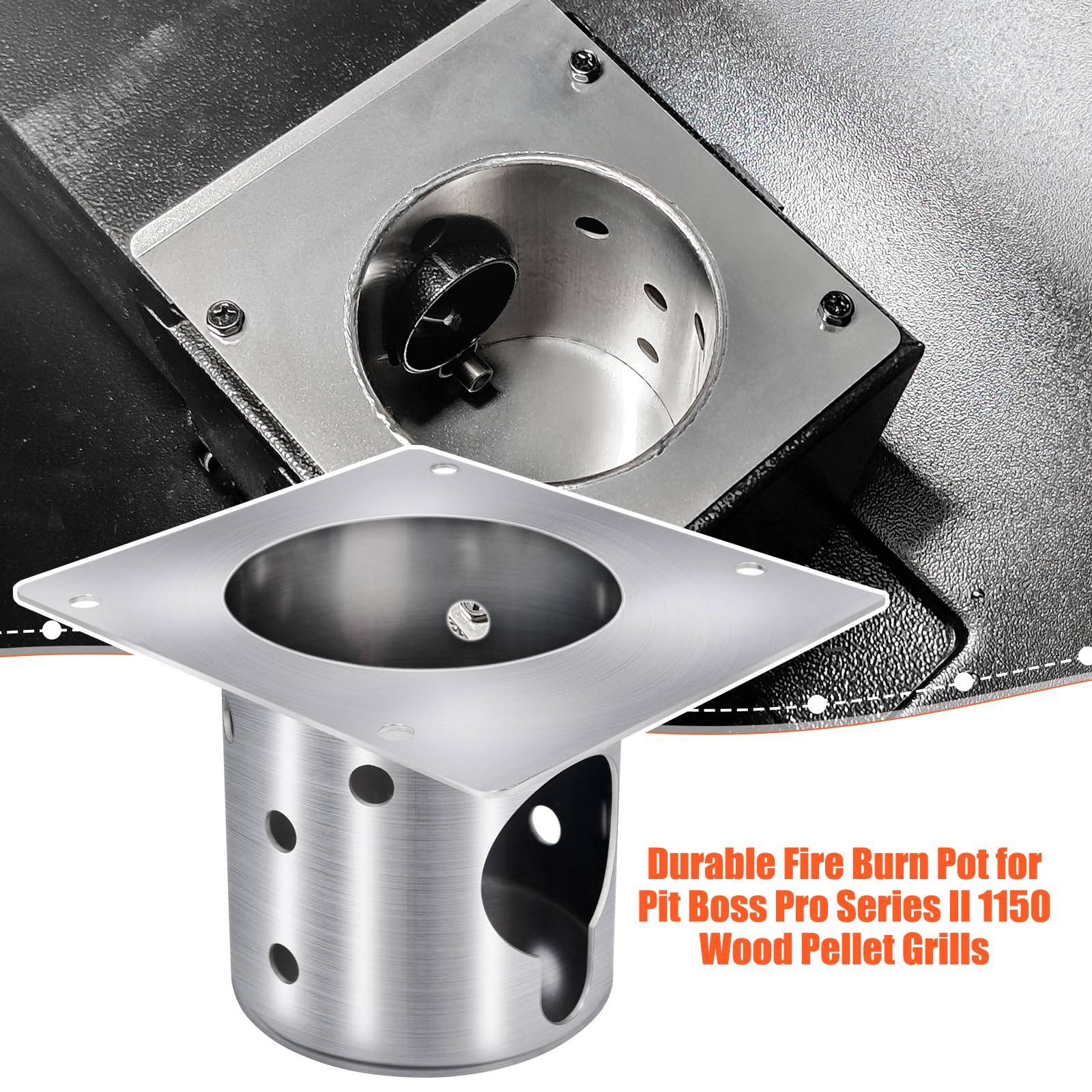 QuliMetal burn pot with screws included simplifies setup and saves hardware-store trips.