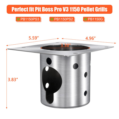 QuliMetal 304 stainless steel burn pot close-up highlights solid construction and rust resistance.