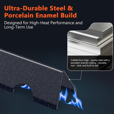 QuliMetal flavorizer bars 16GA construction for strong performance.