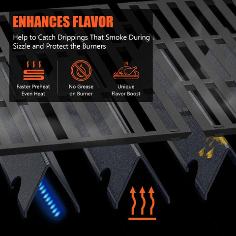 QuliMetal heavy-duty flavorizer bars for stable grilling and long-lasting use.