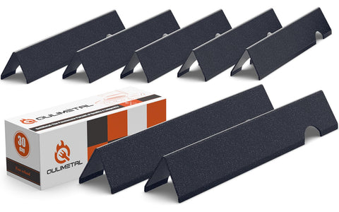 QuliMetal flavorizer bars with porcelain-steel in a 7-piece set for Weber Genesis grills.