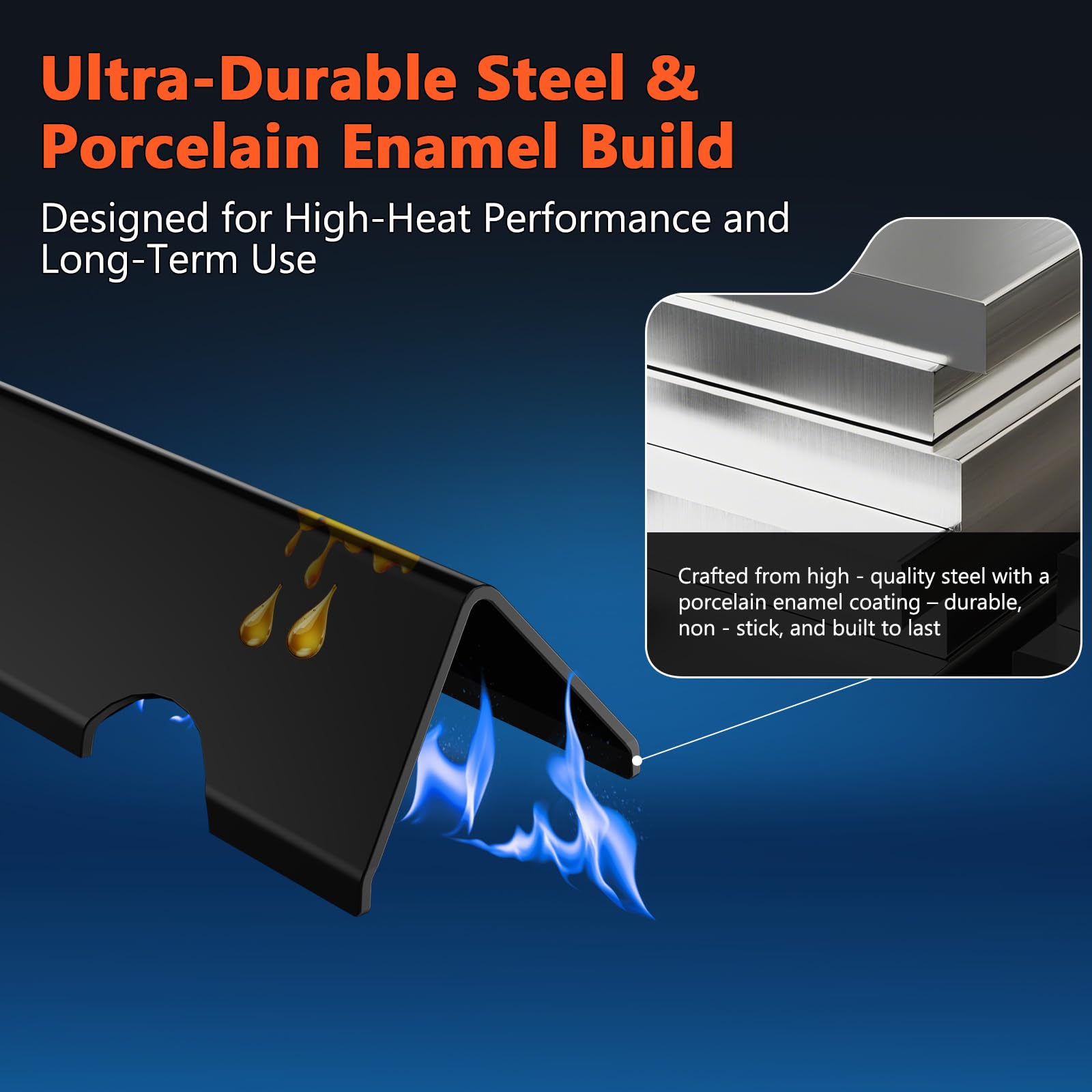 QuliMetal Genesis II flavorizer bar black coating adds durability and a sleek look.