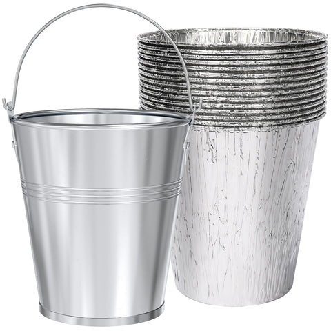 QuliMetal grease bucket and liners assembly for versatile outdoor grilling.