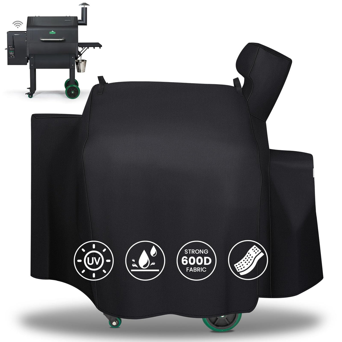 QuliMetal grill cover for Daniel Boone Prime WiFi with front-fit design protects shelves.