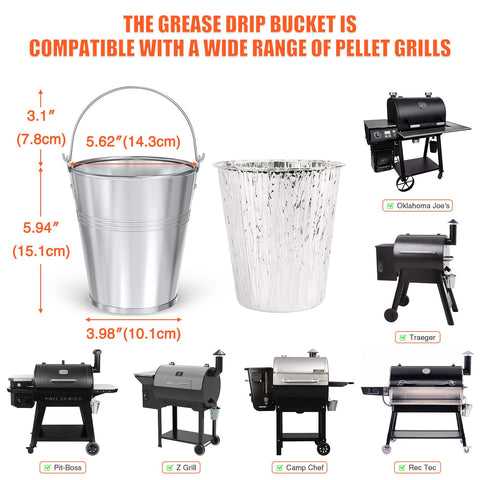 QuliMetal heavy-duty galvanized bucket resists rust during outdoor grilling.