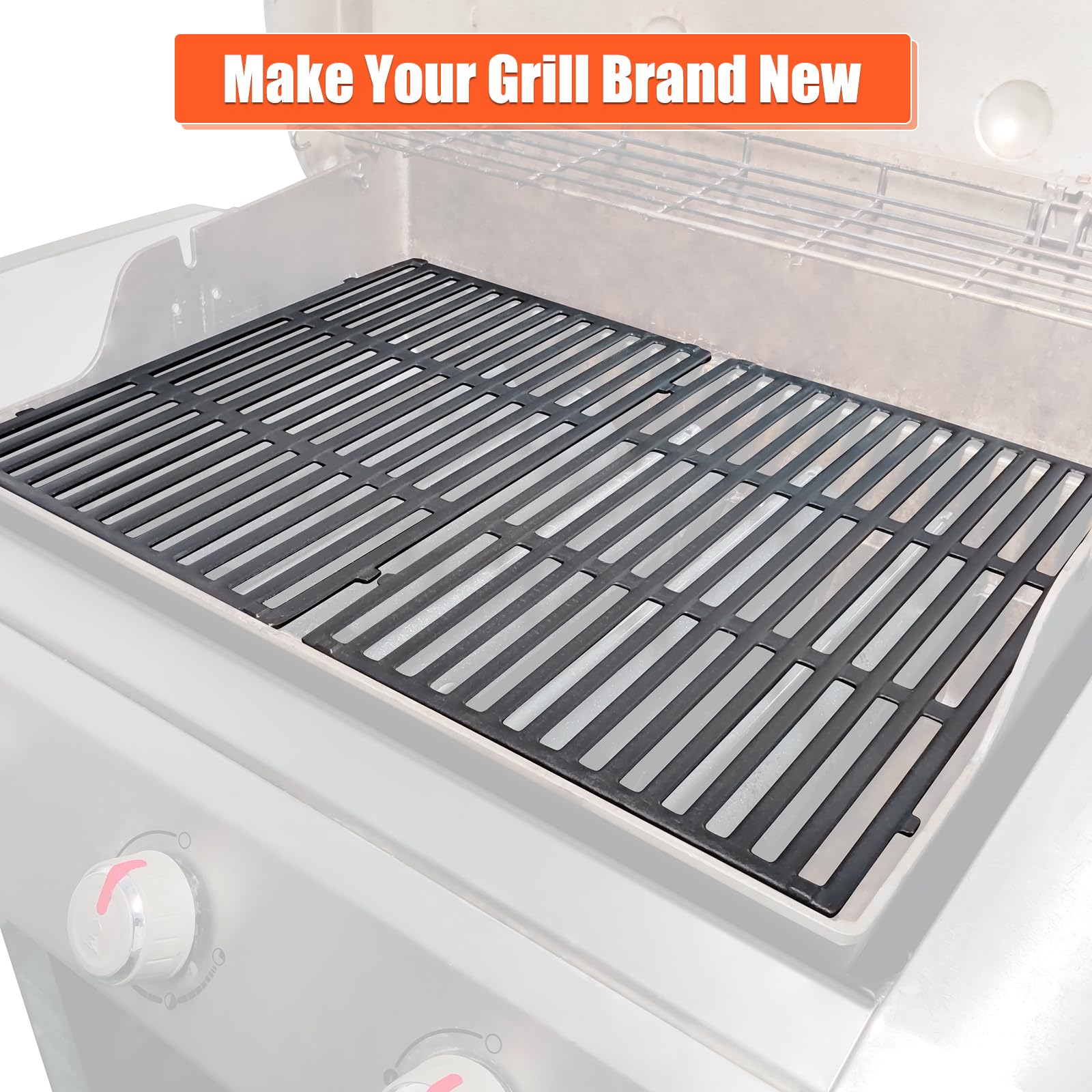 Heavy-duty QuliMetal cast iron resists warping for lasting grilling performance