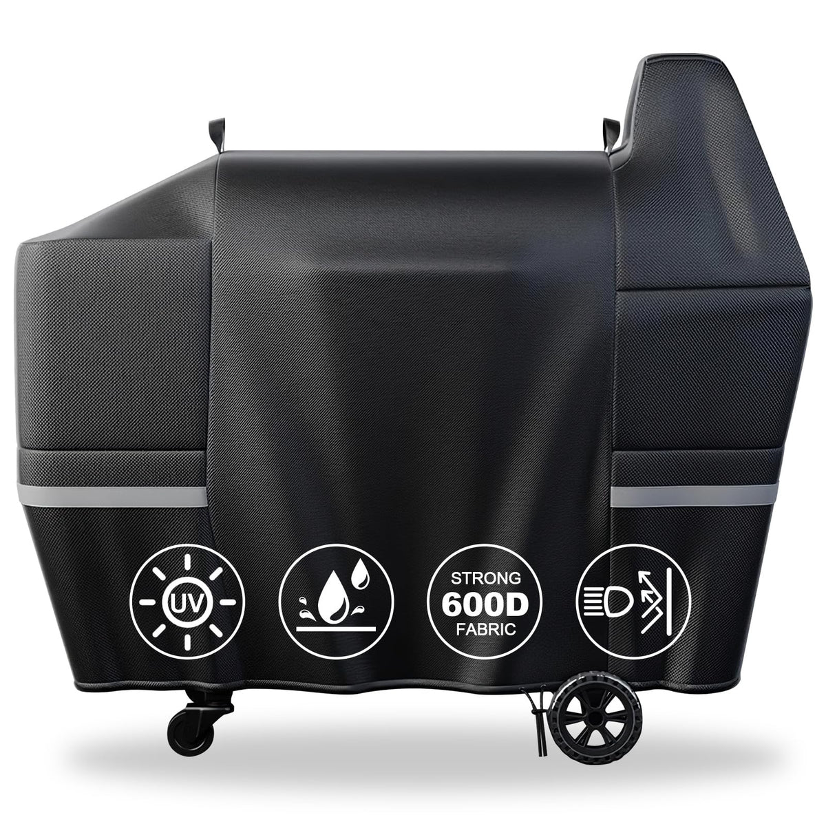 QuliMetal Pit Boss Austin XL cover shields grill from sun and rain