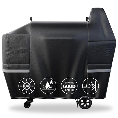 QuliMetal Pit Boss Austin XL cover shields grill from sun and rain