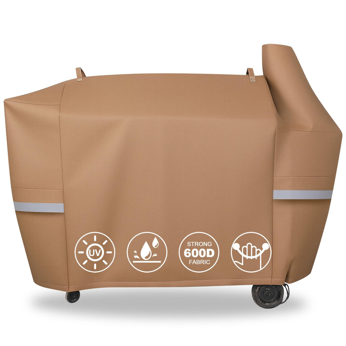 QuliMetal Pit Boss Austin XL cover front view shows weather protection and fit for outdoor use