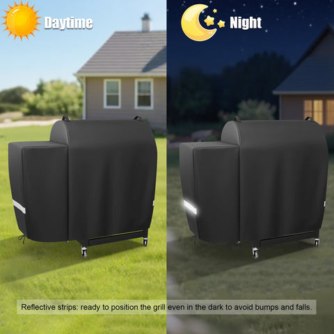 QuliMetal reflective tape improves nighttime visibility for outdoor grills.
