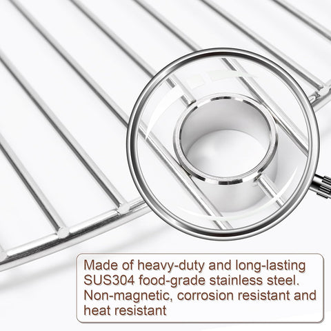 QuliMetal round grate rustproof 304 stainless steel stays pristine.