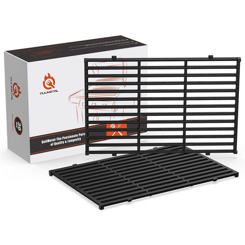 QuliMetal cast iron grate set installed on Weber Spirit 300 series for even heating