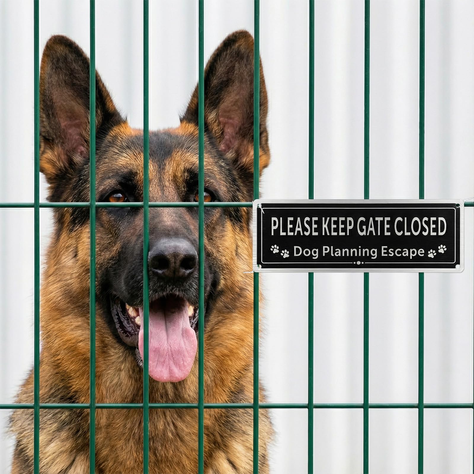 Qulkws lightweight metal sign suited for walls, gates, and frames.