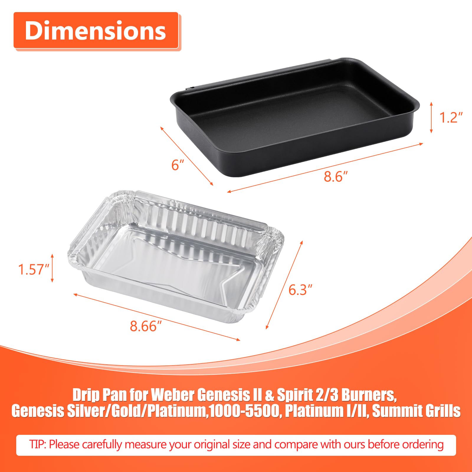 QuliMetal 20-pack drip pan liners for quick grill cleanup