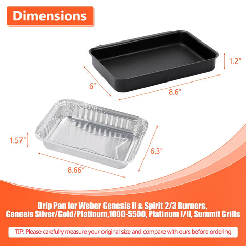 QuliMetal 20-pack drip pan liners for quick grill cleanup
