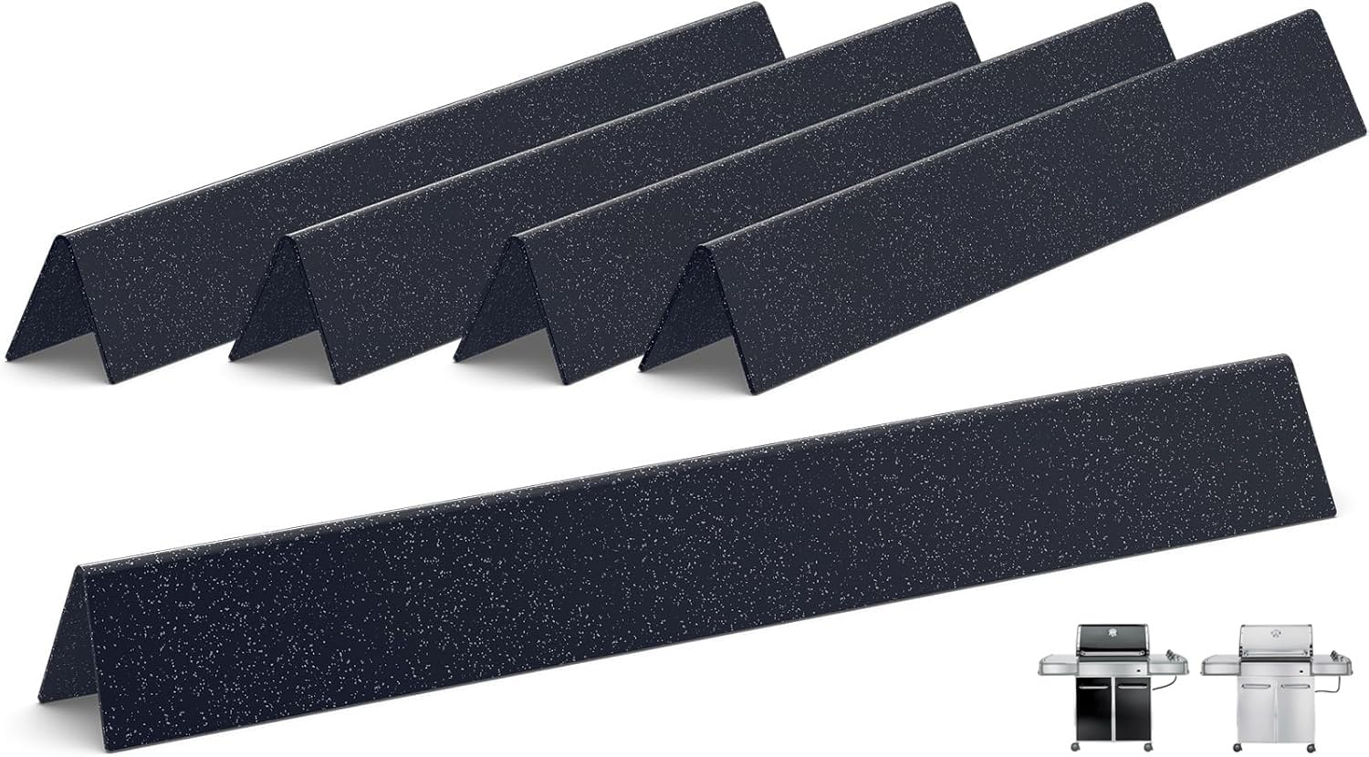 QuliMetal 24.5 inch flavorizer bar for Weber Genesis 310-320 offers even heat.
