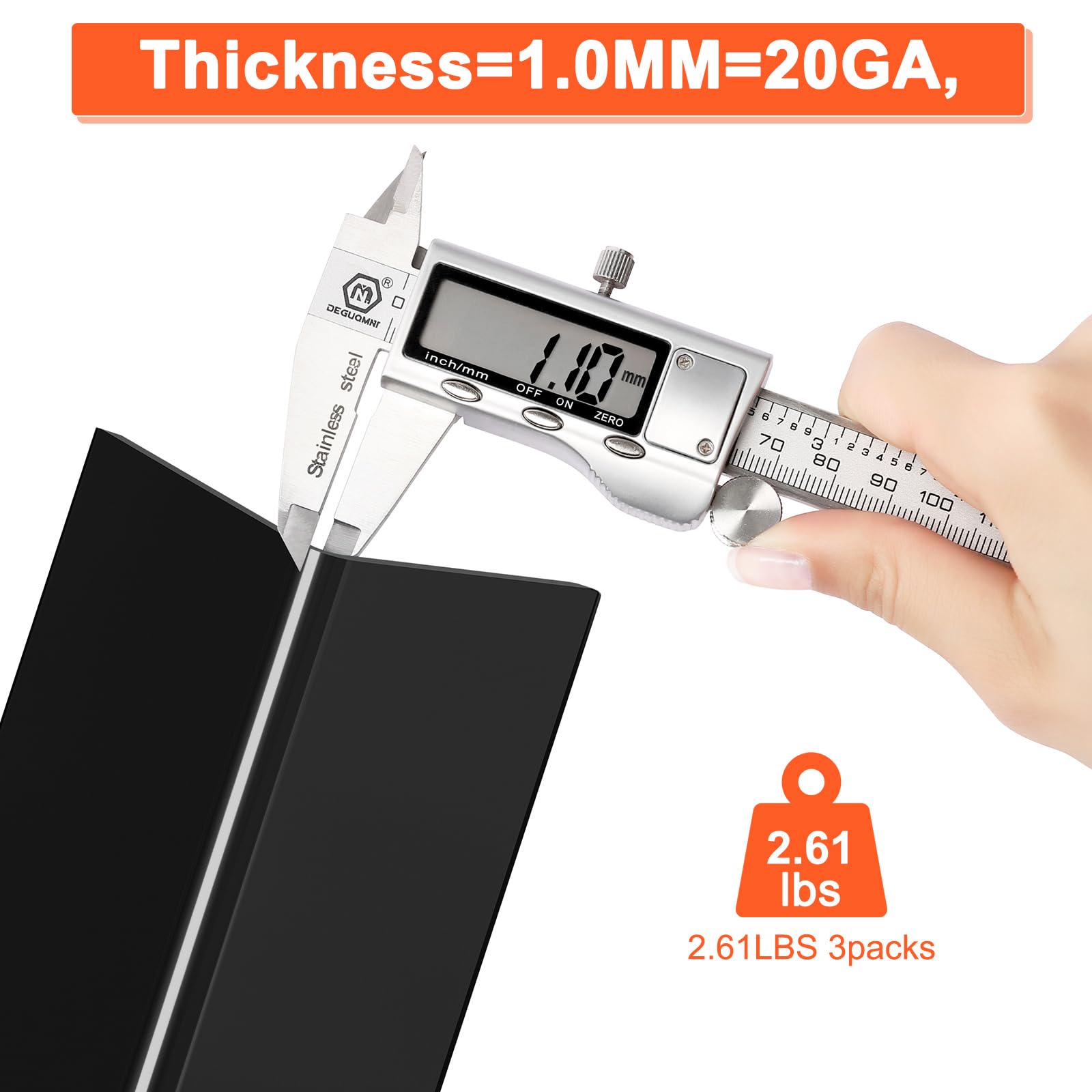 QuliMetal dimensions guide shows bar and grate sizes for proper fit.