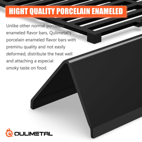QuliMetal 11.8mm thick flavorizer bars offer durability and steady heat.