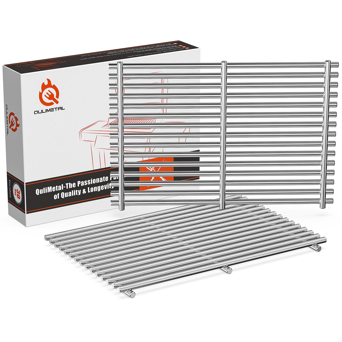 QuliMetal 9mm grill grates for Weber Spirit 300 series offer durable SUS304 steel for even heat