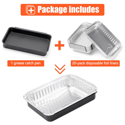 QuliMetal durable aluminum foil liners protect grill and prevent leaks