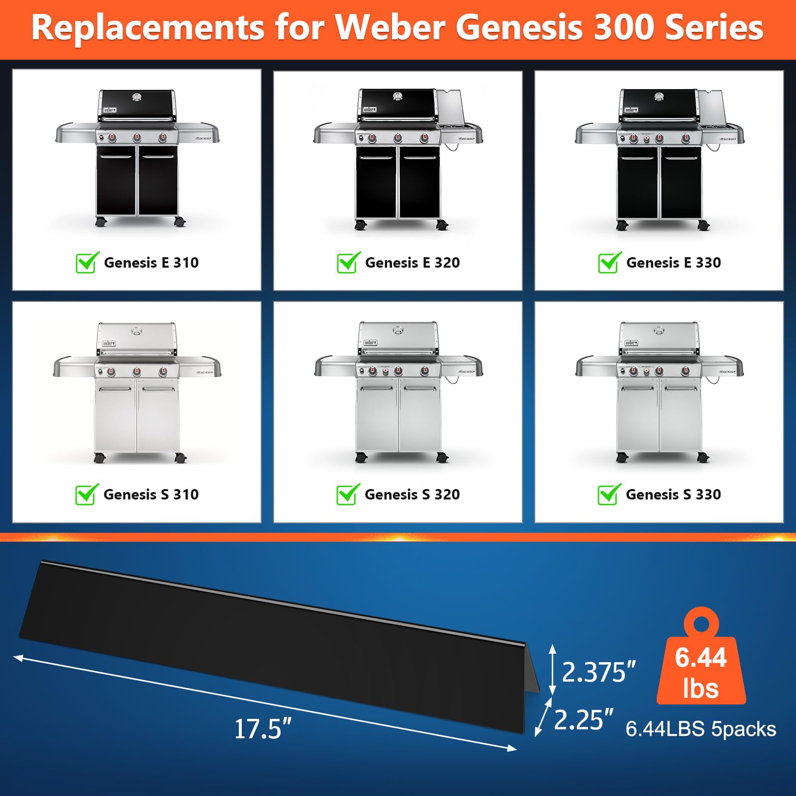 QuliMetal flavorizer bars provide durable coating and heat retention for consistent grilling.