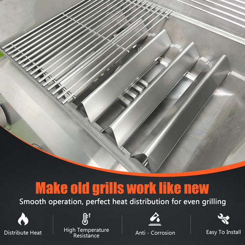 QuliMetal flavorizer bars provide even heat distribution for consistent grilling results