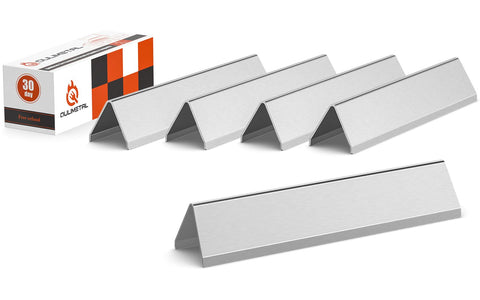 QuliMetal flavorizer bars for Weber Spirit 300 with front control knobs promote even heat distribution