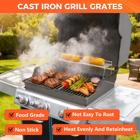 QuliMetal Genesis 300-series grate helps achieve crisp sear marks.