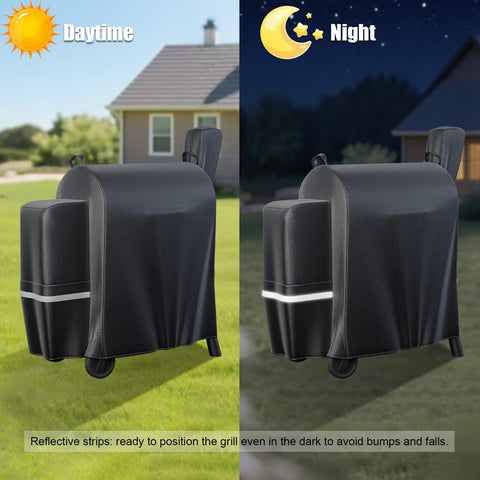 QuliMetal cover shows elastic drawstring for secure fit in high winds.
