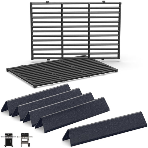 QuliMetal grill grates for Weber Spirit 300 series deliver even heat and easy cleaning.