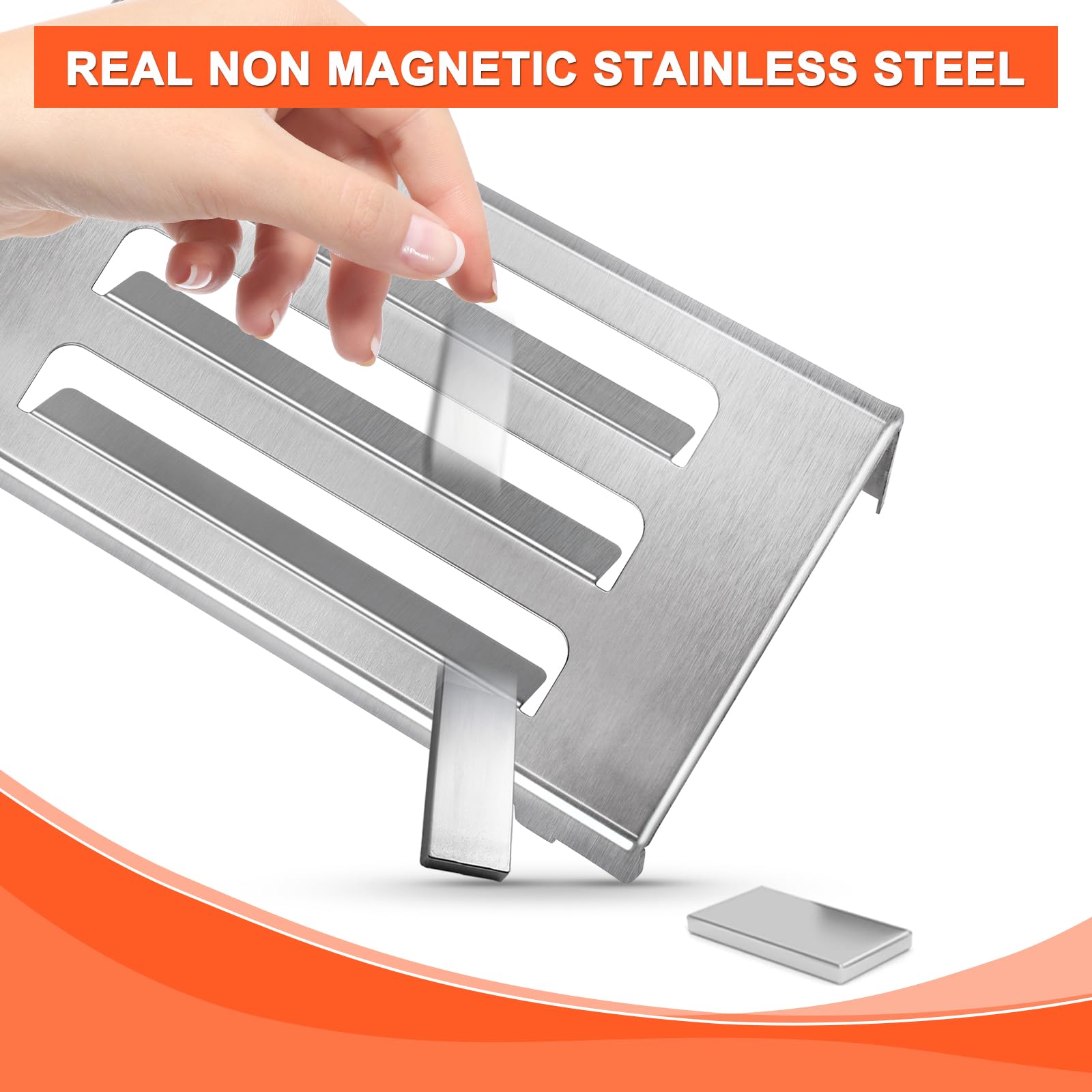 QuliMetal heat deflector with drip-tray guidance for easier cleanup