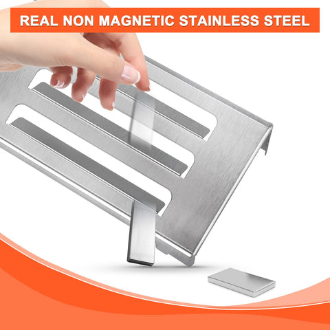 QuliMetal heat deflector with drip-tray guidance for easier cleanup